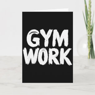 Carte Travail de gym musculation fitness entraînement