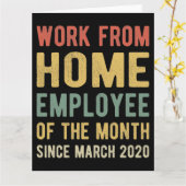 Carte Travail de l'employé à domicile du mois I (Fleur jaune)