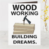 Carte Travail du bois charpentier (Fleur jaune)