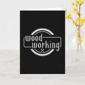 Carte Travail du bois charpentier Woodworker Bois Forêt  (Fleur jaune)