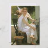 Carte Travail interrompu par Bouguereau, Angel Portrait (Devant / Derrière)