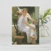 Carte Travail interrompu par Bouguereau, Portrait d'ange (Debout devant)