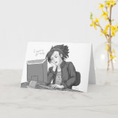 Carte Travail sans esprit (Fleur jaune)
