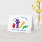 Carte Travail social (Fleur jaune)