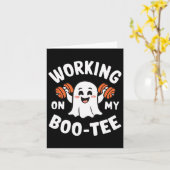 Carte Travail Sur Mon Boo Tee 1 (Fleur jaune)