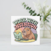 Carte Travailler avec Intention (Debout devant)