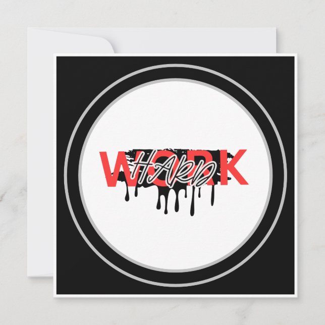 Carte Travailler avec une forte motivation (Devant)