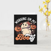 Carte Travailler sur mon cul (Fleur jaune)