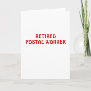 Carte Travailleur postal à la retraite