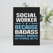 Carte Travailleur Social Noël Coquin (Debout devant)