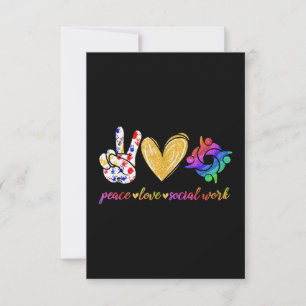 Carte Travailleur social Peace Love