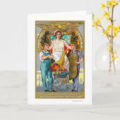 Carte Travailleurs de souvenirs de la fête du travail av (Fleur jaune)