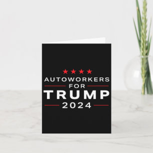 Carte Travailleurs pour Trump 2024 - Trump Union Design
