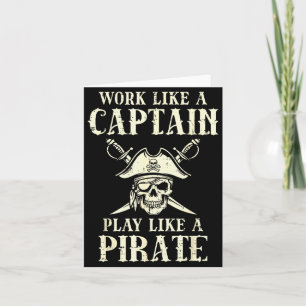 Carte Travaillez comme un capitaine, jouez comme un taux
