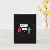 Carte Travaillez-Vous Sur Les Vacances Drôle Noël (Fleur jaune)