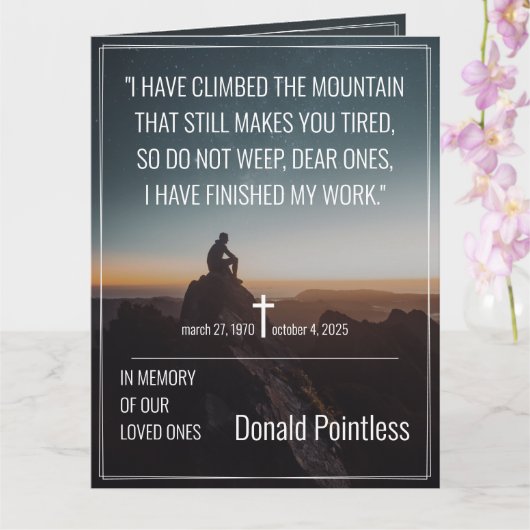 Carte Travaux d'une vie (Orchidée)