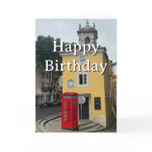 Travel Birthday Red Phone Booth Fun Photo