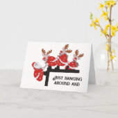 CARTE TRAVERSER POUR DIRE "JOYEUX NOËL" (Fleur jaune)