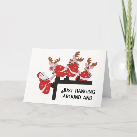 CARTE TRAVERSER POUR DIRE "JOYEUX NOËL" (Devant)