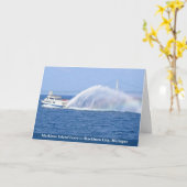 Carte Traversier de l'île Mackinac vers Mackinaw City MI (Fleur jaune)