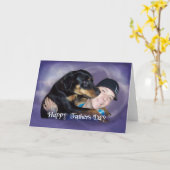 Carte Travis et son père (Fleur jaune)