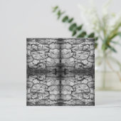 Carte Tree Bark Black And White Photo Closeup Pattern    (Debout devant)