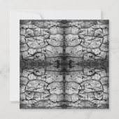 Carte Tree Bark Black And White Photo Closeup Pattern    (Devant)