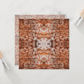 Carte Tree Log Cutaway Photo Mixed Media Repeat Pattern (Devant/Arrière en situation)