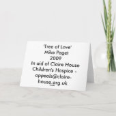 Carte Tree of Love (Dos)