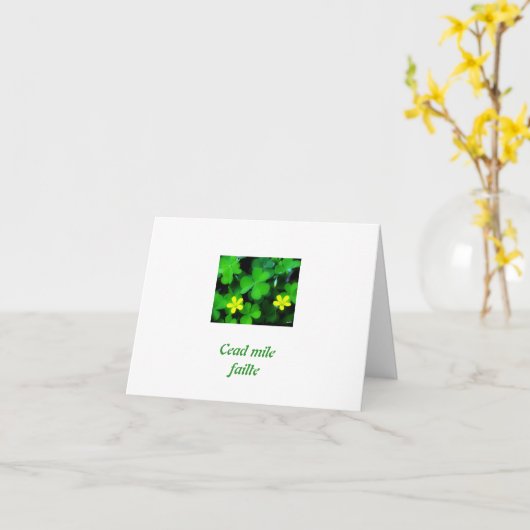 Carte trèfle2, échec de Cead mile (Fleur jaune)