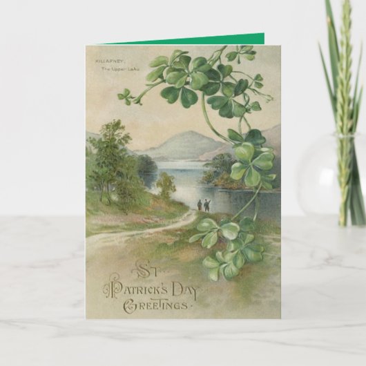 Carte Trèfle à quatre feuilles Killarney Mountain (Devant)