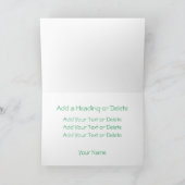 Carte Trèfle amour Irlande Minimal Tout Usage (Intérieur)