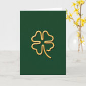 Carte Trèfle Chance Dorée (Fleur jaune)