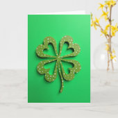 Carte Trèfle Chanceux et Enjoué (Fleur jaune)