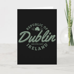 Carte Trèfle de Dublin Irlande Saint-Patrick