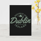 Carte Trèfle de Dublin Irlande Saint-Patrick (Fleur jaune)