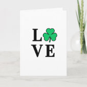 Carte Trèfle de Irlande Minimal Tout Usage AMOUR (Devant)