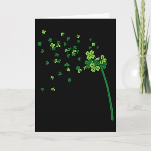 Carte Trèfle de Pissenlit Saint Patrick Irlandais R (Devant)