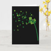 Carte Trèfle de Pissenlit Saint Patrick Irlandais R (Fleur jaune)