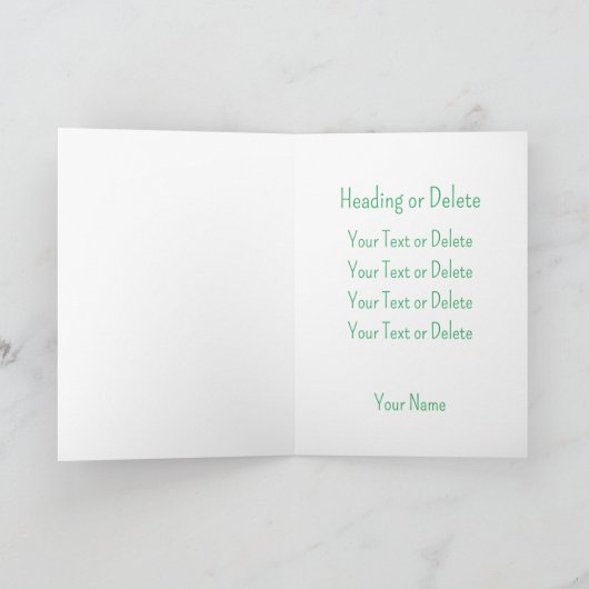 Carte Trèfle d'Irlande Minimal Tout Usage LOVE (Intérieur)