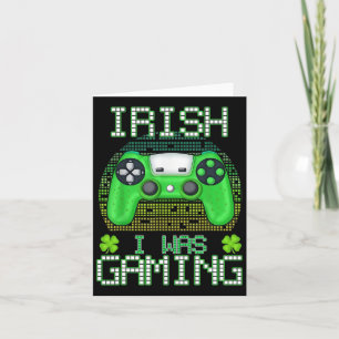 Carte Trèfle irlandais J'étais en train de jouer aux jeu