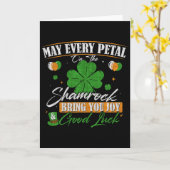 Carte Trèfle Joyeux St Patrick  (Fleur jaune)