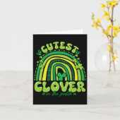 Carte Trèfle le plus mignon du patch fille drôle enfants (Fleur jaune)