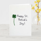 Carte Trèfle Pailleté Vert (Fleur jaune)