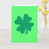 Carte Trèfle Saint-Patrick Jour Vert Irlandais 2025 (Fleur jaune)