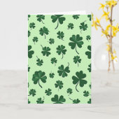 Carte Trèfle Vert Chanceux (Fleur jaune)