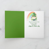 Carte Trèfles à quatre feuilles de la Saint-Patrick de g (Intérieur)