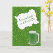 Carte Trèfles à quatre feuilles de la Saint-Patrick de g (Fleur jaune)