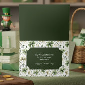 Carte Trèfles aquarelles élégants Bonne St-Patrick