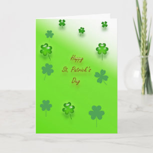 Carte Trèfles Brillants de la Saint-Patrick